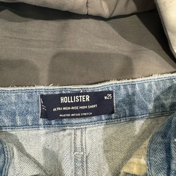 Hollister Women's Faded Blue Jean Shorts - Picture 2 of 3